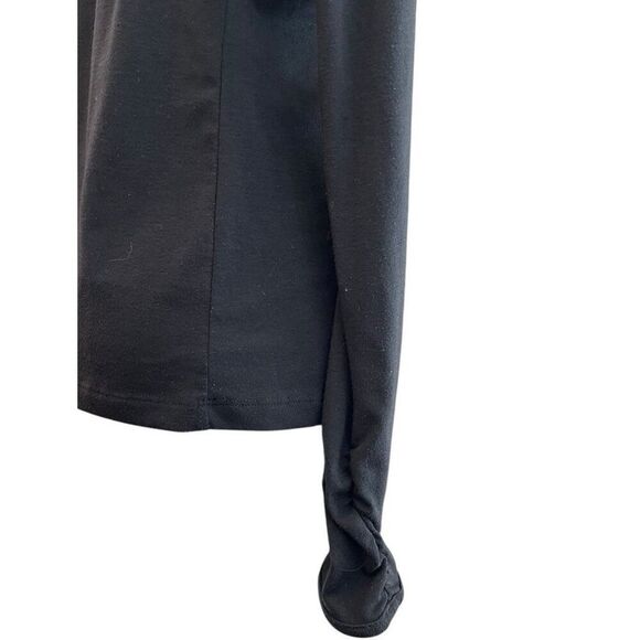 REI Ladies Medium Black 1/4 Zip Jacket Stretch Activewear Pullover - Picture 3 of 4